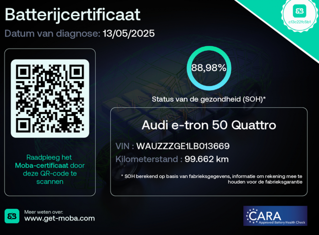 AUDI-E-TRON-50 quattro Launch edition plus 71 kWh - Leer, SOH 89%